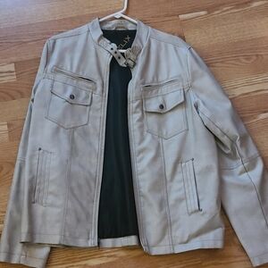 Mens faux lether jacket